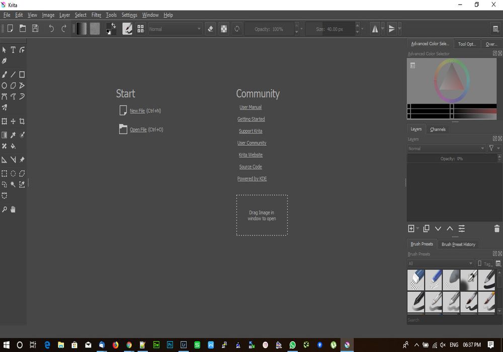 Krita UI