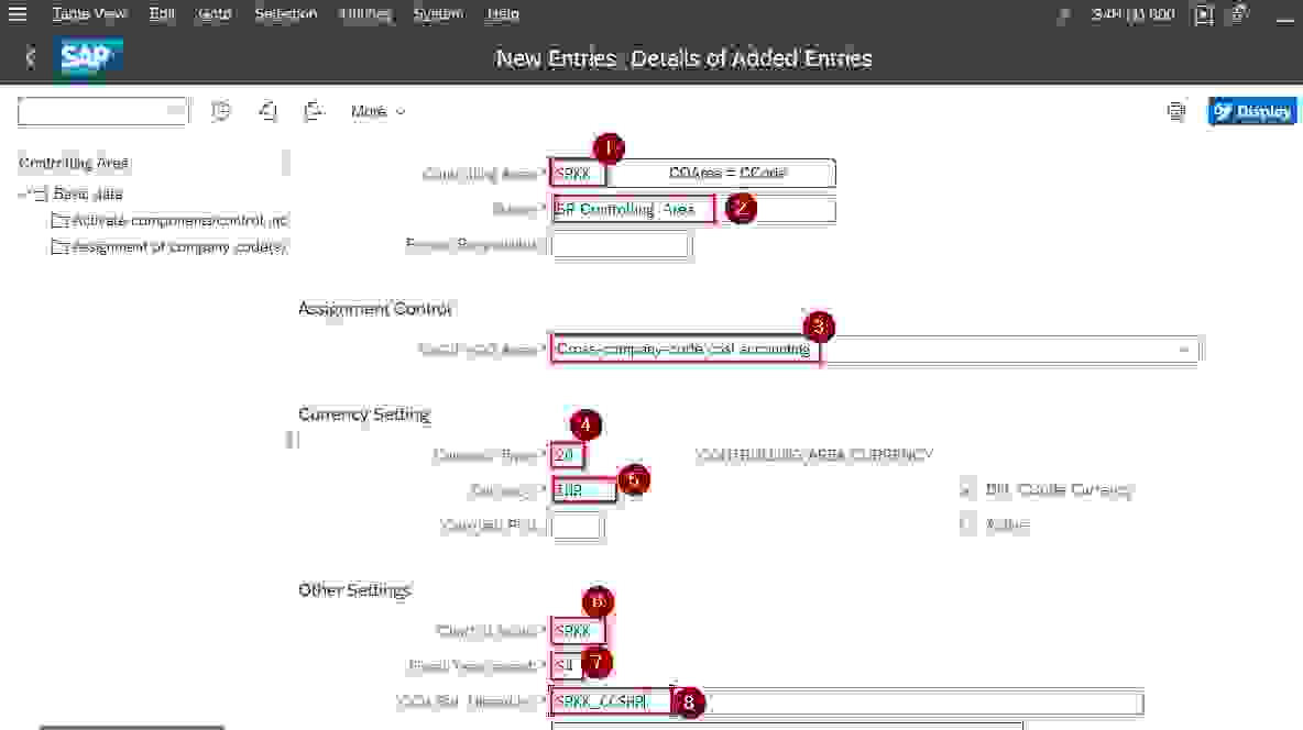 how-to-create-controlling-area-in-sap