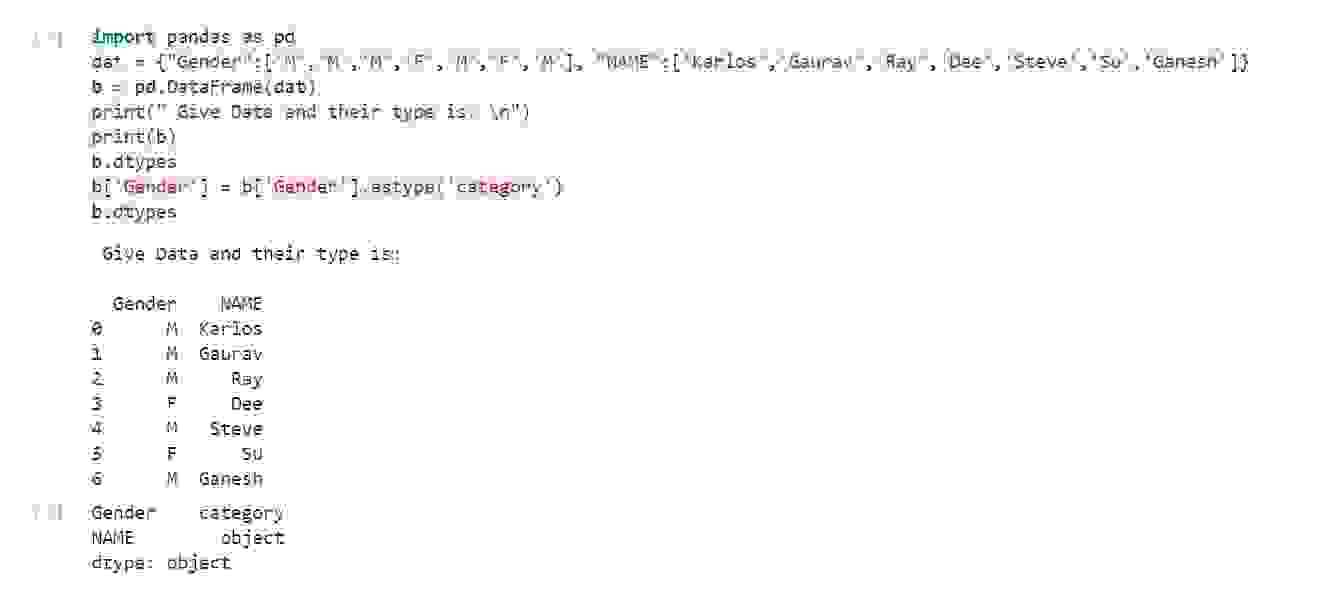 Astype method in pandas python