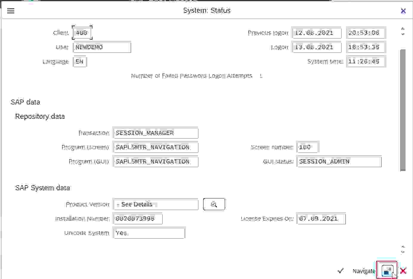 how-to-check-the-sap-version-using-sap-system