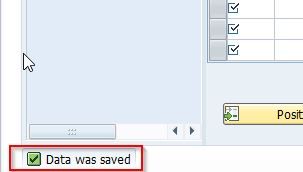 Data was saved