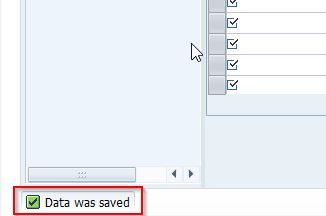 Data was saved