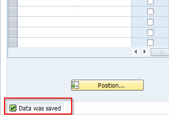 Data was saved