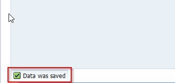 Data was saved