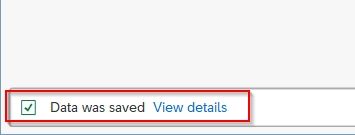 Data saved