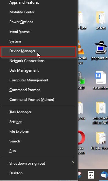 Right click on the network device and select Update Drive