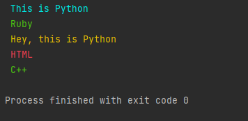 Print Colored Text to the Terminal in Python?