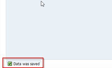 Data was saved
