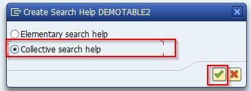 Create Search Help DemoTable2