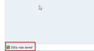 Data was saved