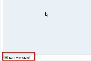 Data was saved