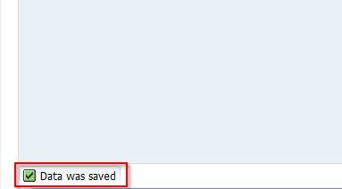 Data was saved