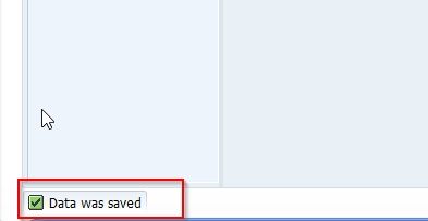 Data was saved