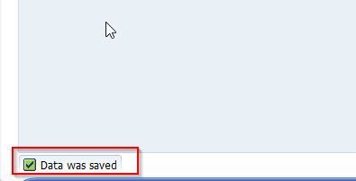 Data was saved