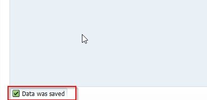 Data was saved
