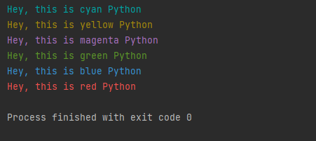 Print Colored Text to the Terminal in Python?