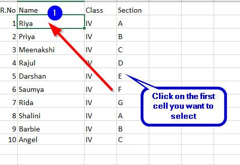 Select (or Deselect) Multiple Non-Adjacent Cell