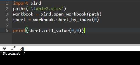 Read Excel File in Python