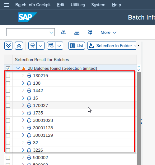 sap batch number assignment