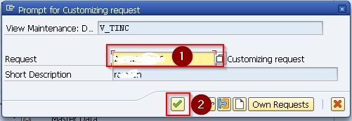 Customizing Request Incoterm