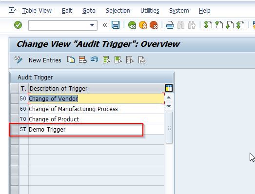 New Audit Trigger