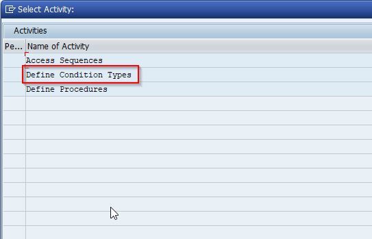 Define Condition Types