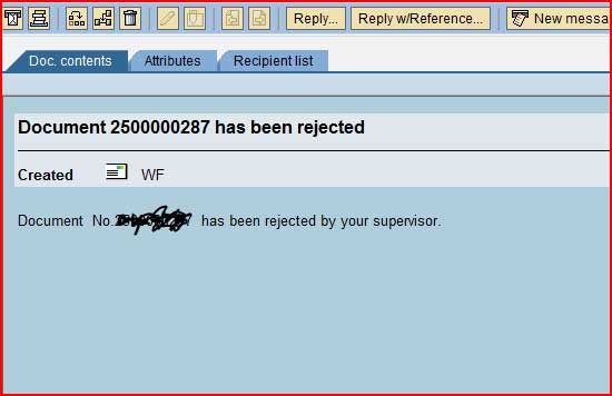 Document 25000000287 has been rejected