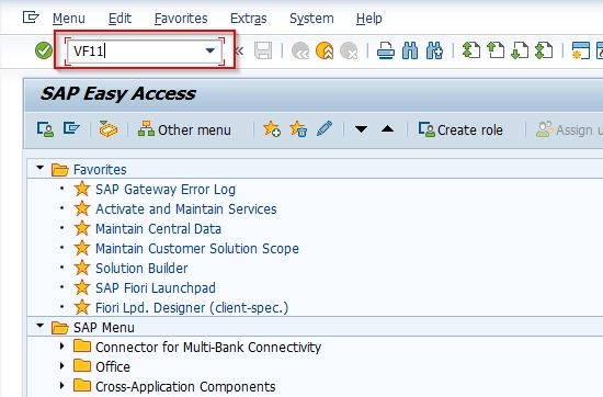 t-code-vf11-cancel-billing-document