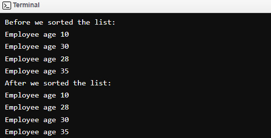 How to Sort List with Stream.sorted()