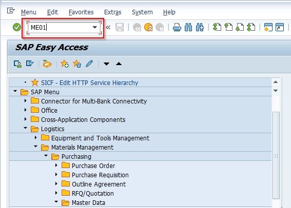 Maintain Source List In SAP