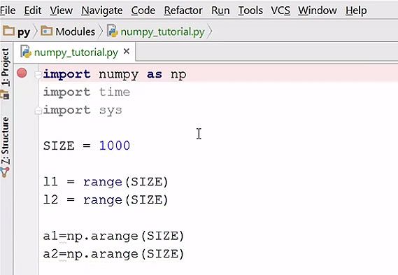 assignment in numpy