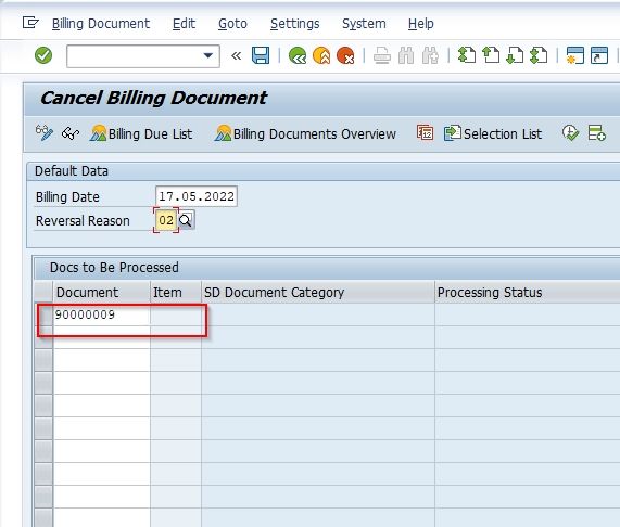 t-code-vf11-cancel-billing-document