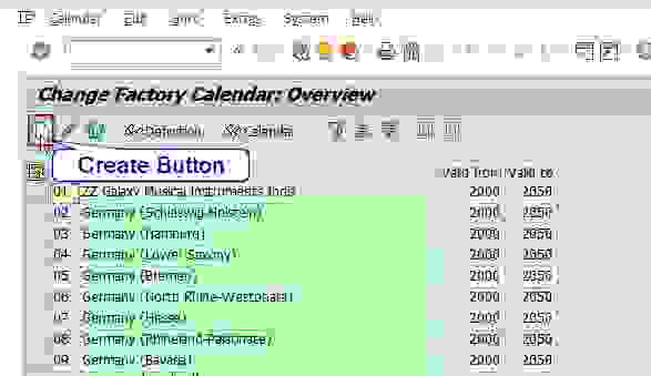 How To Create Factory Calendar In SAP 