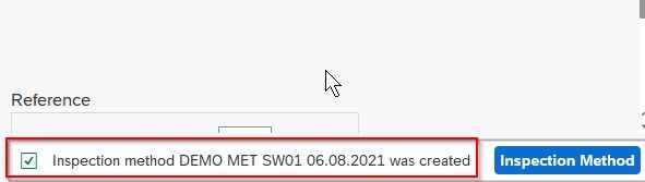 Inspection method created