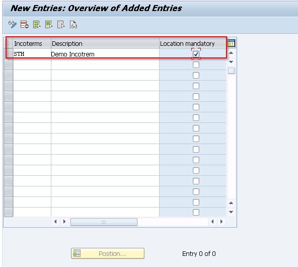 Name  Description for Incoterm