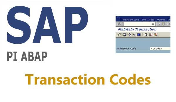 SAP PI & ABAP Tcodes