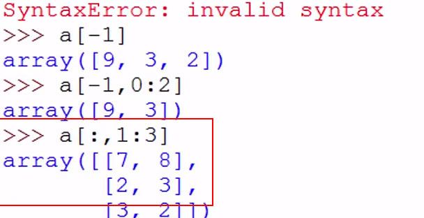 NumPy Indexing And Slicing Array