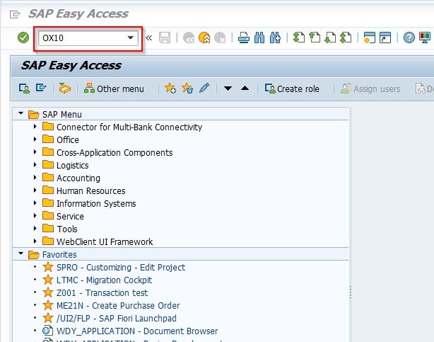 SAP Easy Access