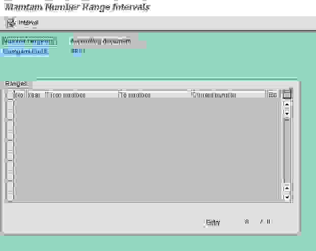 Define Document Number Range