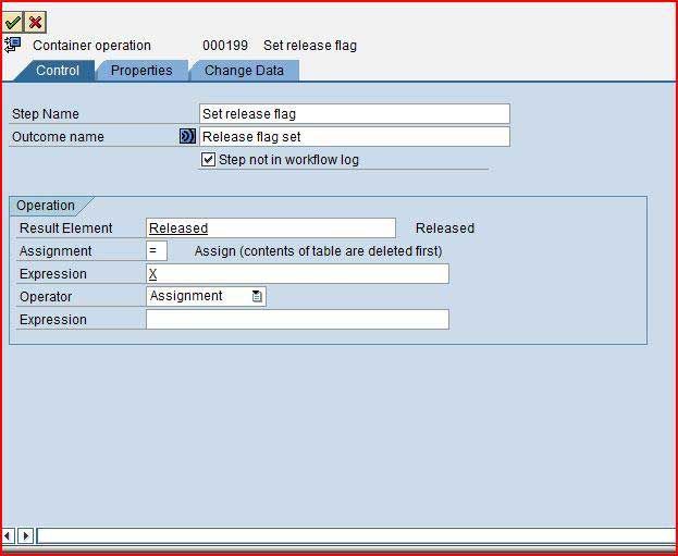 Container Operation Settings