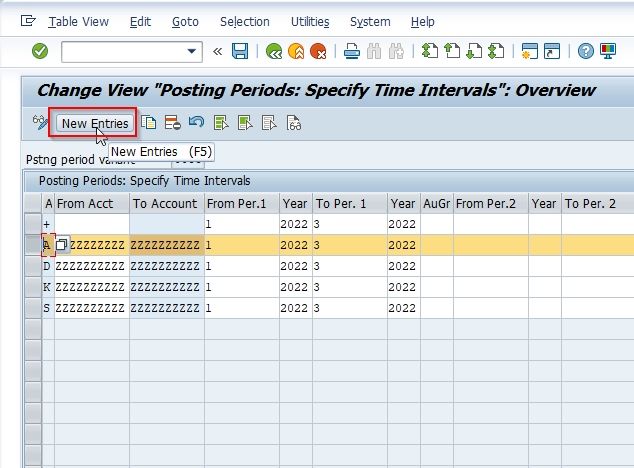 Define Posting Period Variant In SAP