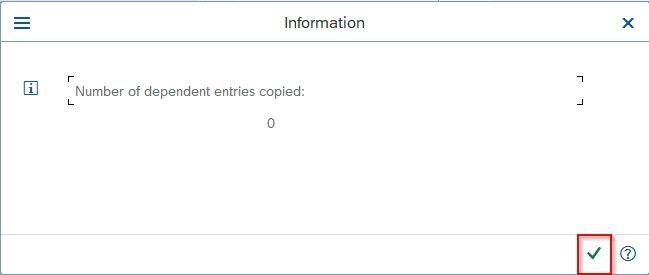 Number of dependent entries