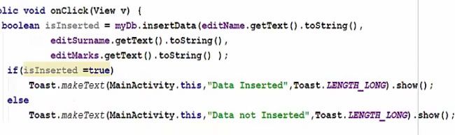 android sqlite boolean example