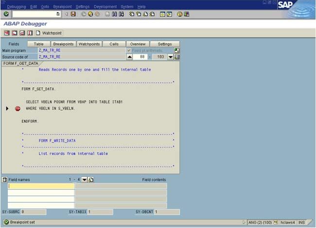 ABAP-Debugging-Screen