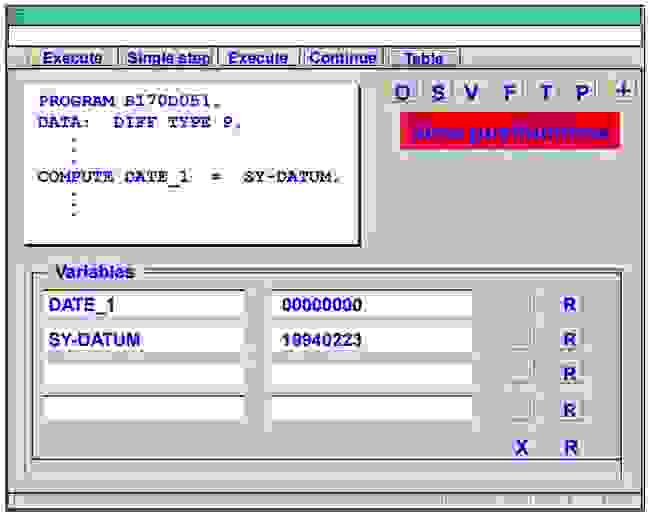 Debugging Techniques - ABAP/4 Debugger