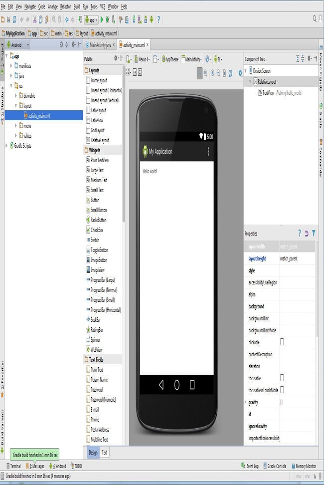 what is a basic intent android studio