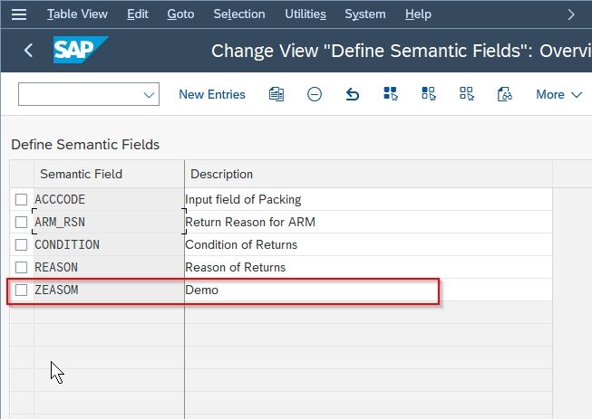 New Semantic Fields