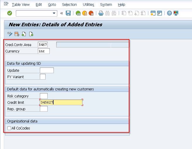 New Entries: Details of Added Entries