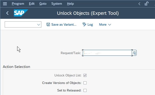 Unlock Object screen