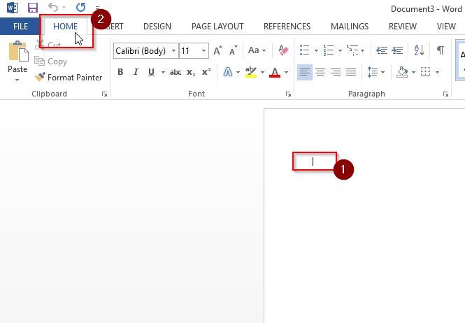 draw a line in ms word